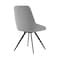 Armen Living Alison Swivel Gray Velvet and Metal Dining Room Chairs, PK2 LCAISIGR - alternate 4